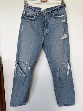 AGOLDE 90’s Distressed Light Blue Jeans